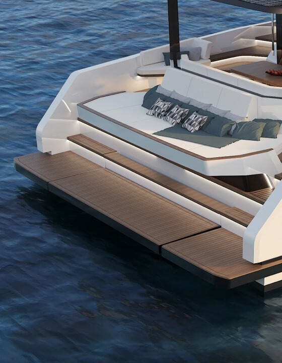 Aft platform of Whisper Yachts Homepage image anim 3-min